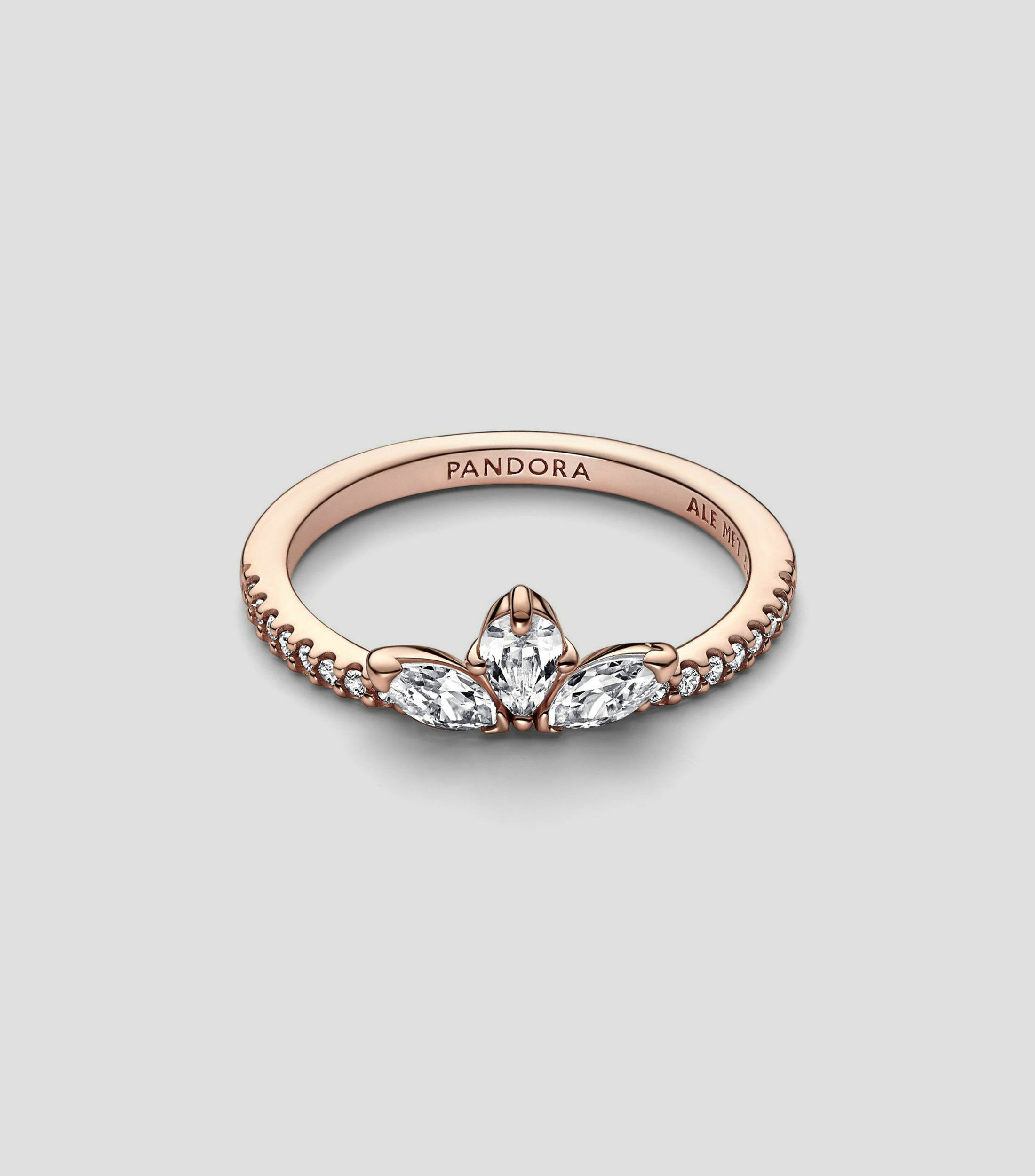 Anillo Racimo Herbario Reluciente con circonitas Mujer